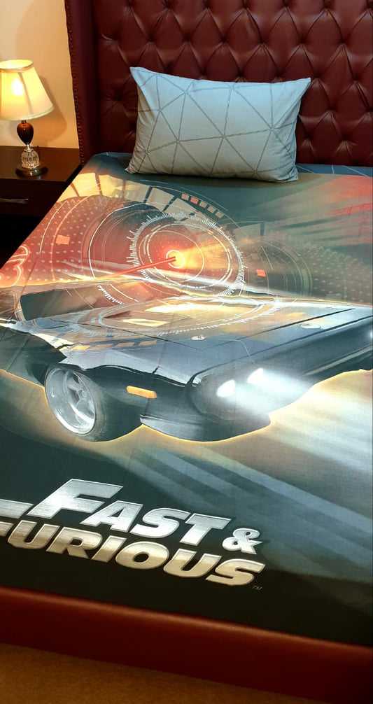 FAST AND FURIOUS KIDS BEDSHEET 3019 -  Bed Sheets