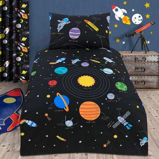 Solar System Kids Print Bed Sheet -  Bed Sheets