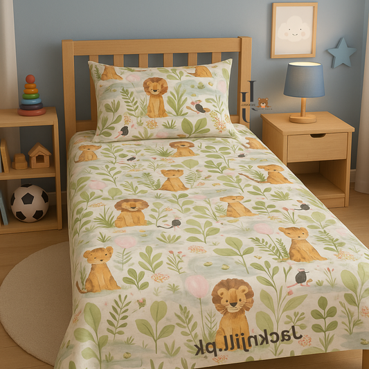 Lions & Cubs Funky Kids Bedsheet