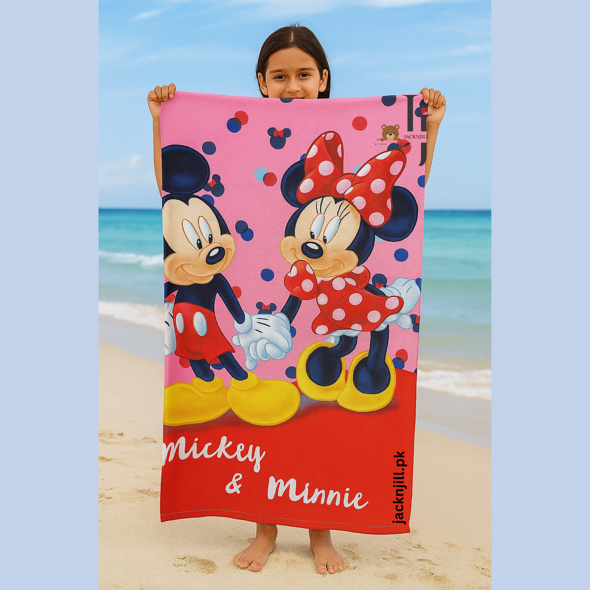 Mickey And Minnie Kids Bath Towel