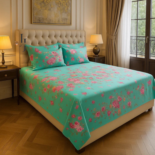 Floral Printed Bedsheet