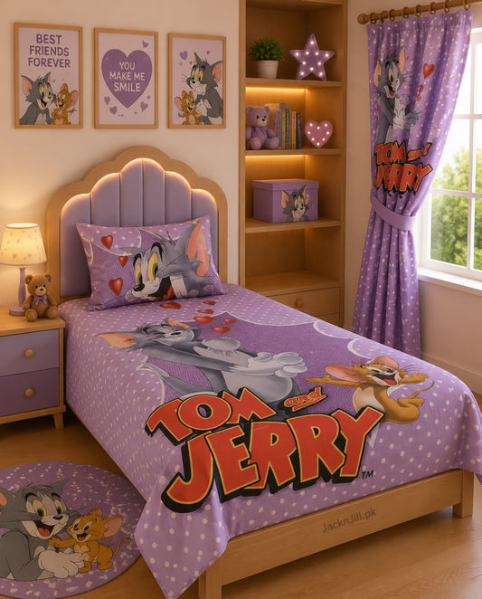 Tom and Jerry Kids Bedsheet Set