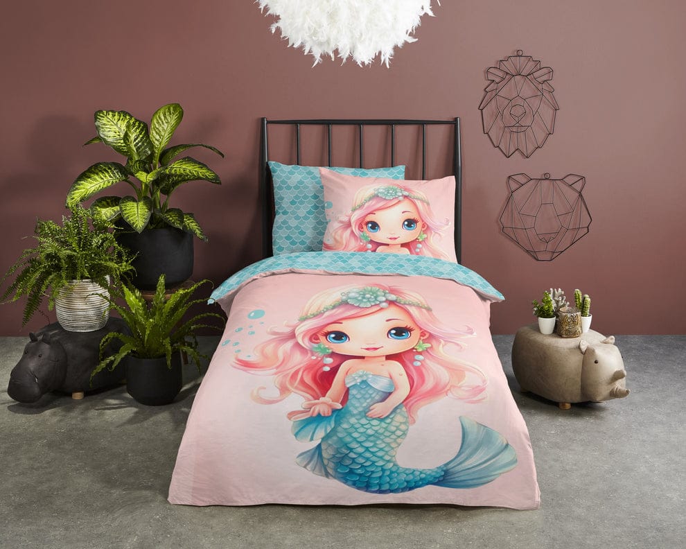 Mermaid Kids Bed Sheet -  Bed Sheets