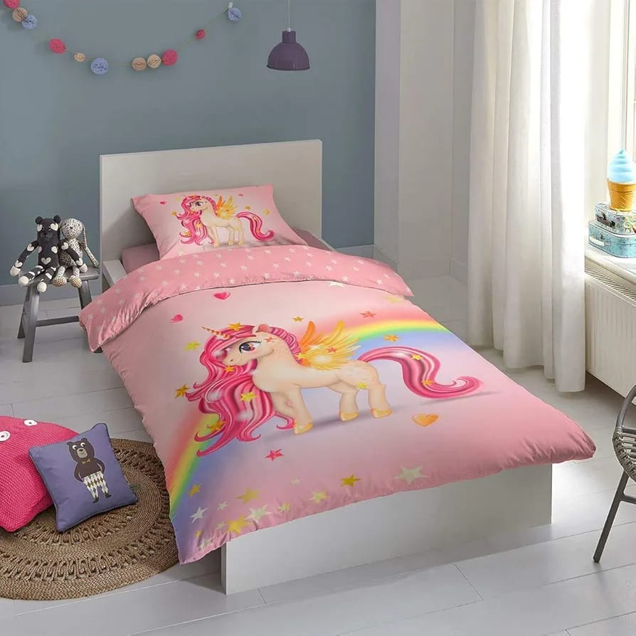 Rainbow unicorn bed sheet -  Bed Sheets