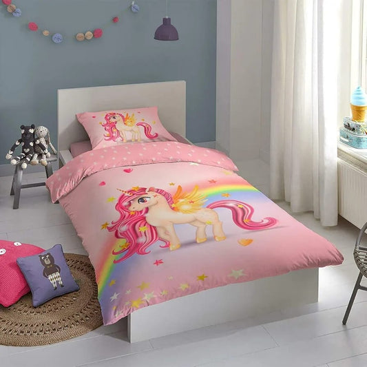 Rainbow unicorn bed sheet -  Bed Sheets