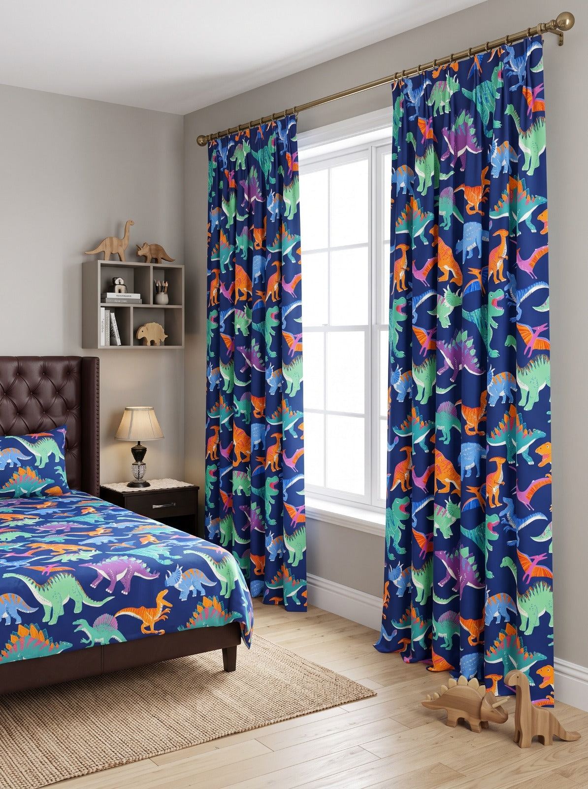 Dinosaurs Theme Curtains for Kids Bedroom