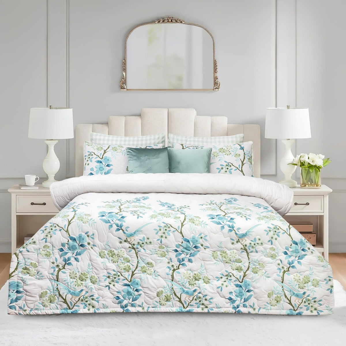 Premium Multi Floral Cottan Comforter Set King Size