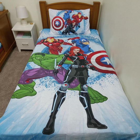 Avengers Print Kids Bed Sheet
