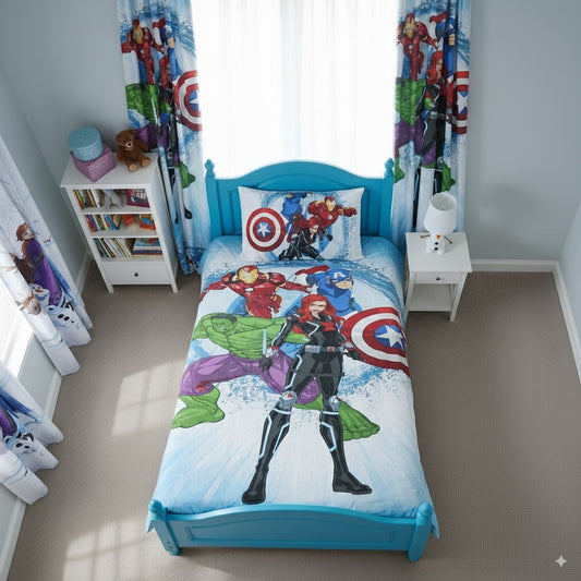 Avengers Print Kids Bed Sheet
