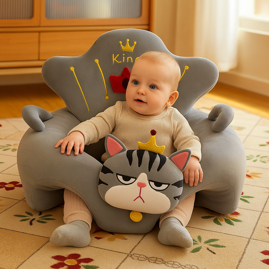 Angry Cat Back Support Floor Sofa
