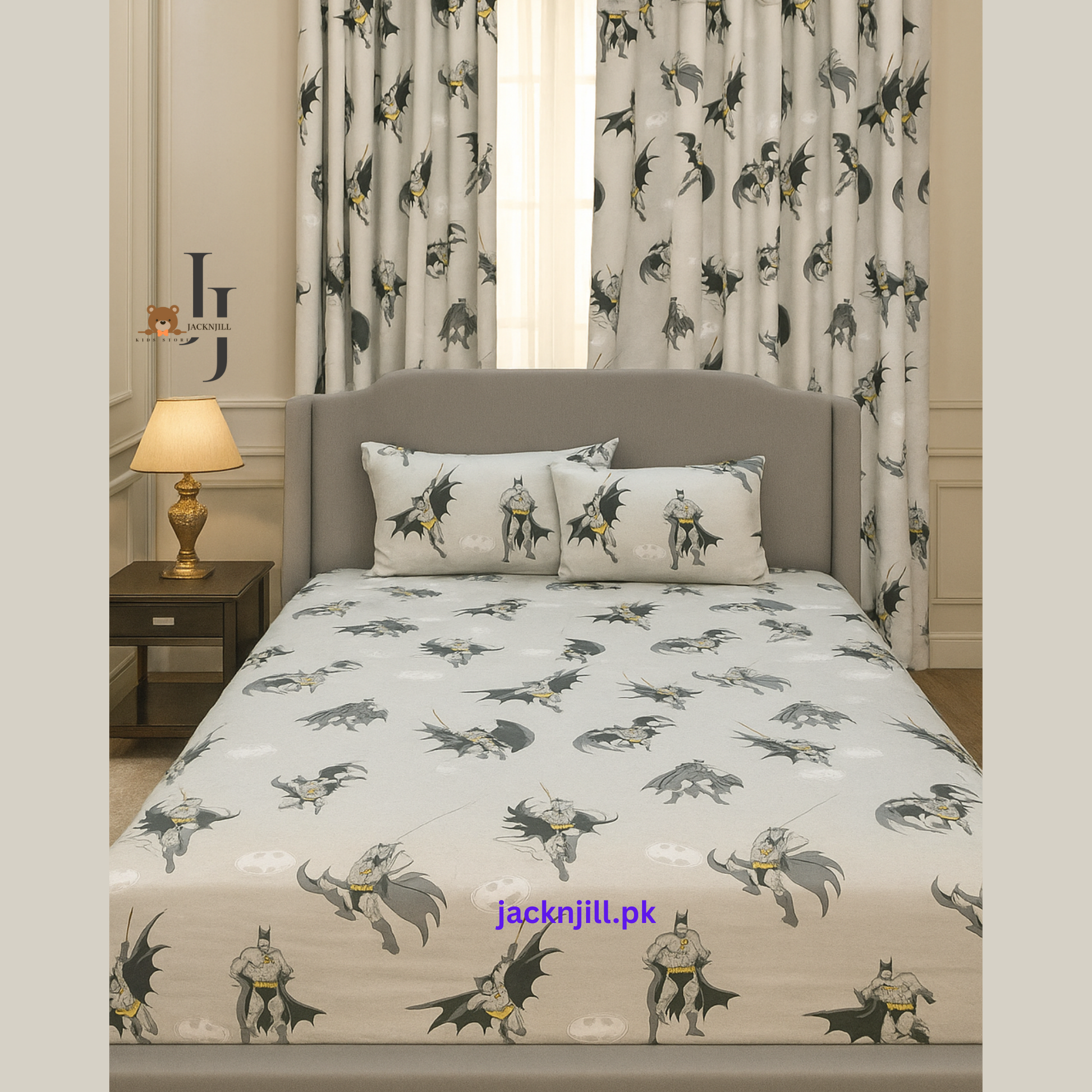Kids Batman Character Cotton Bedsheet 7821
