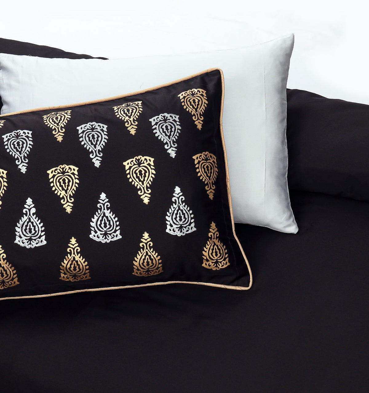 Bridal Bedsheet Set 8Pcs Cotton Sateen Block Printed 09