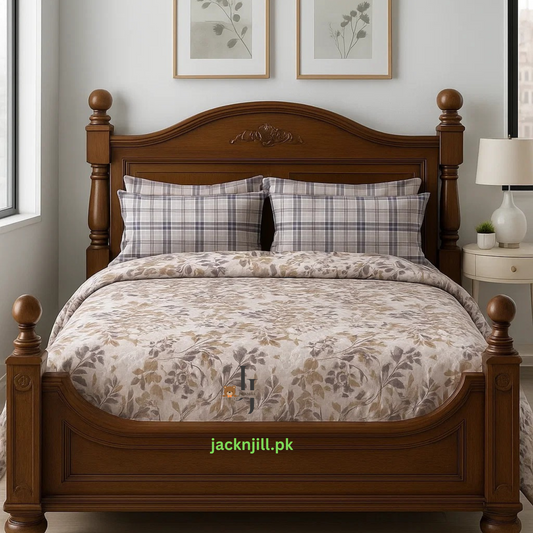 Trendding King Size Floral Cotton Bedsheet
