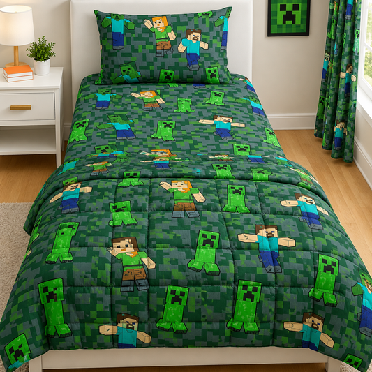Minecraft bedsheet with comforter king size