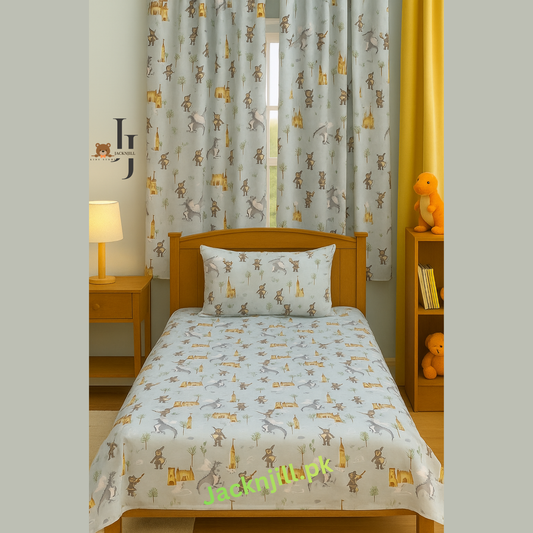 Tiny T-Rex Kingdom Kids Bedsheet