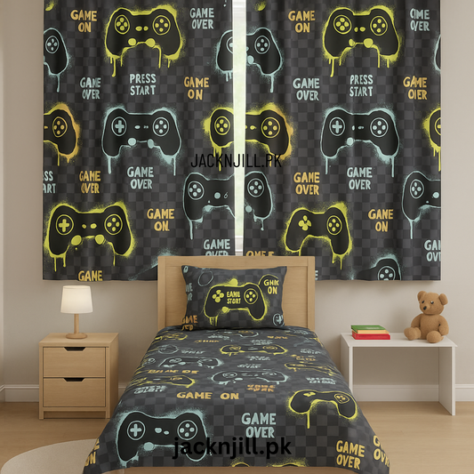 Game Featured Printed Bedsheet