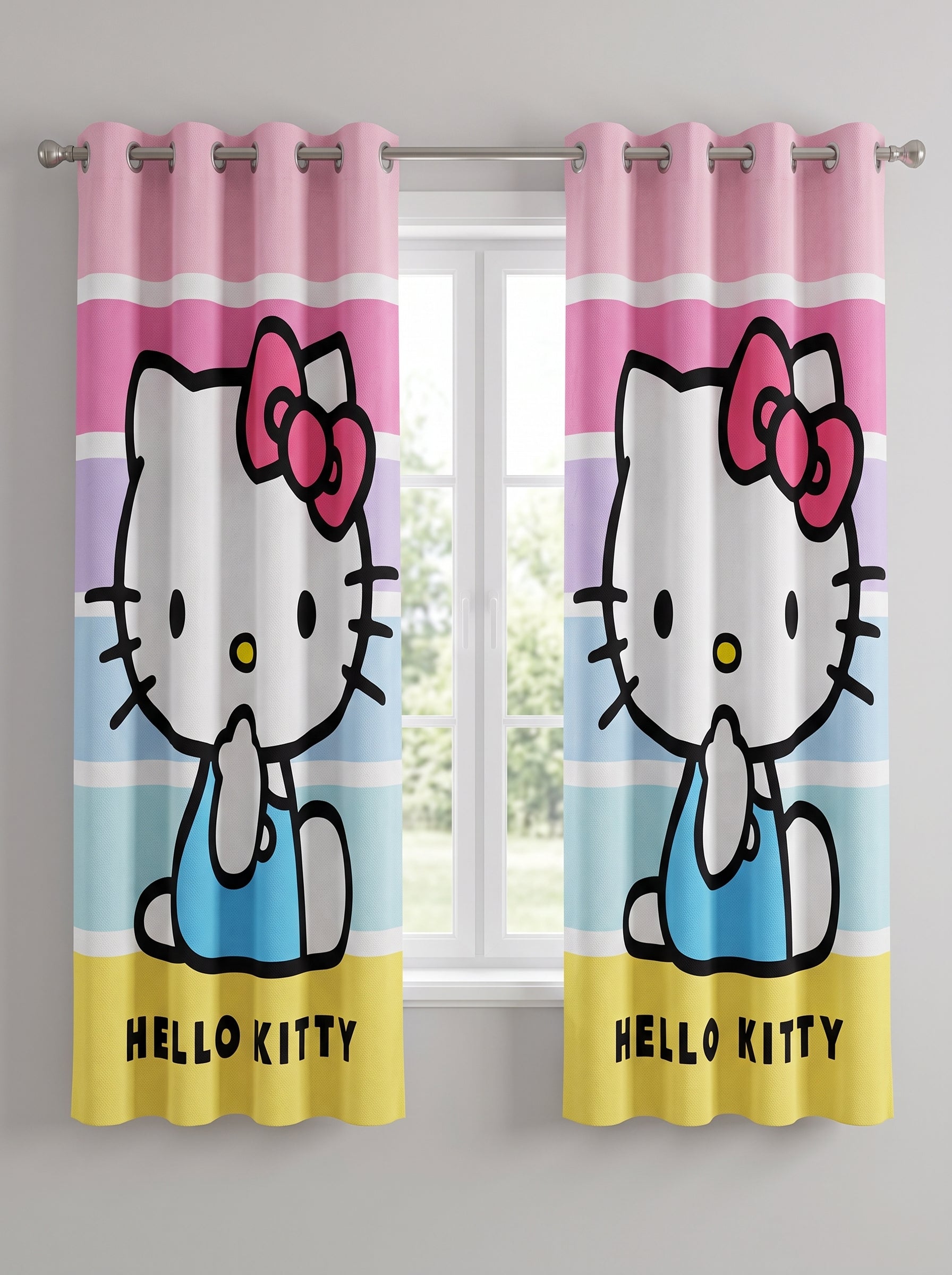 Hello Kitty Girls Room Curtains for Girls