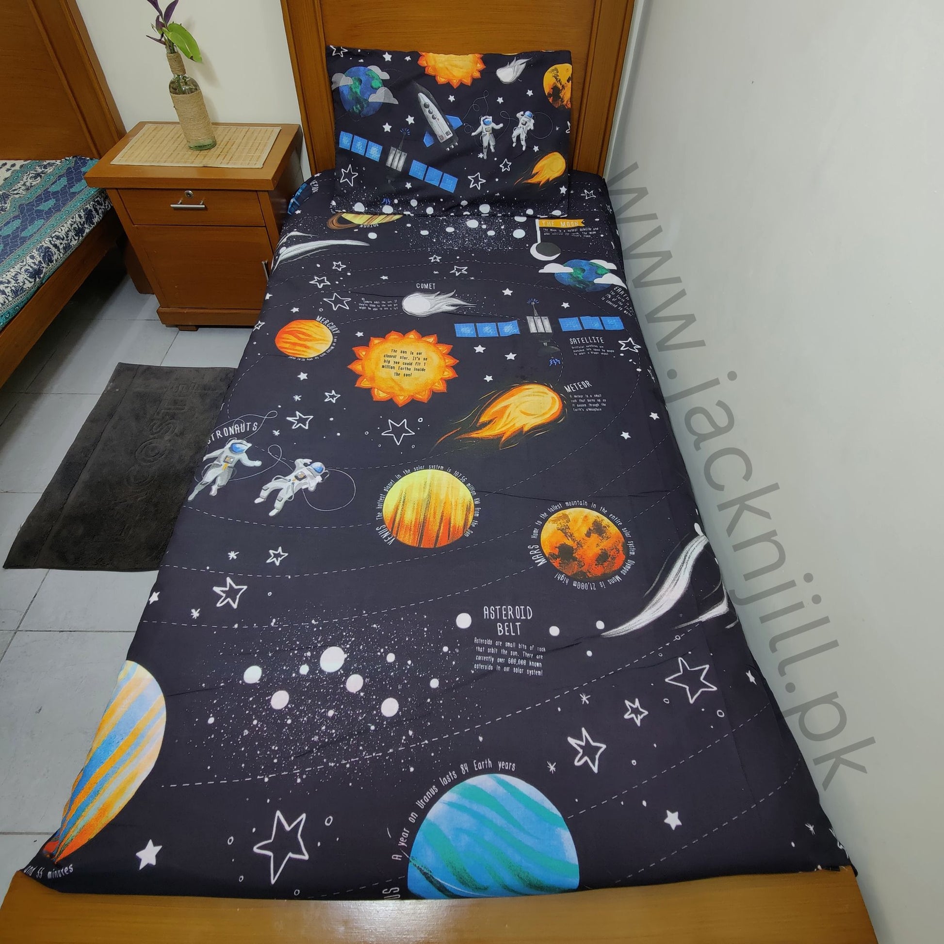 space bedsheet