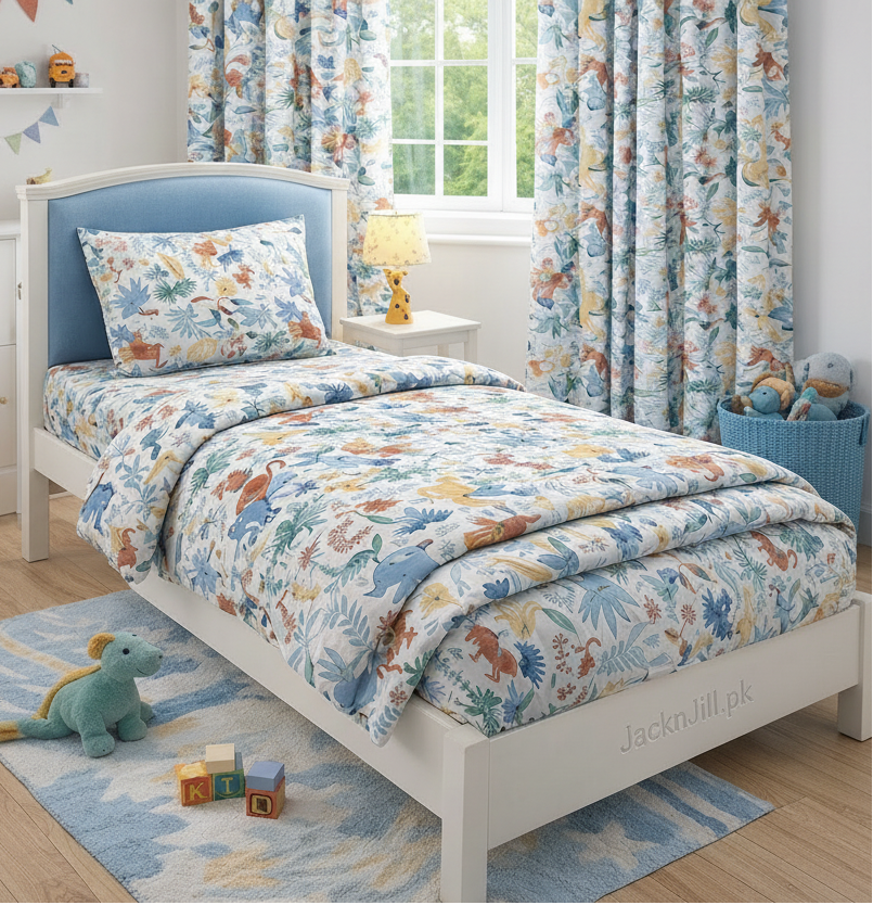 Jungle Print Kids Bedsheet Set