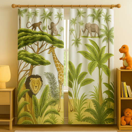 Jurassic World Curtains for Kids Room