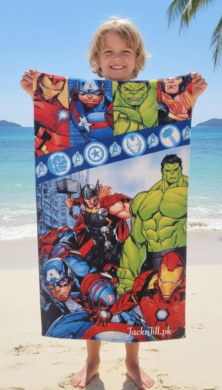 Super Heroes Printed kids character towels