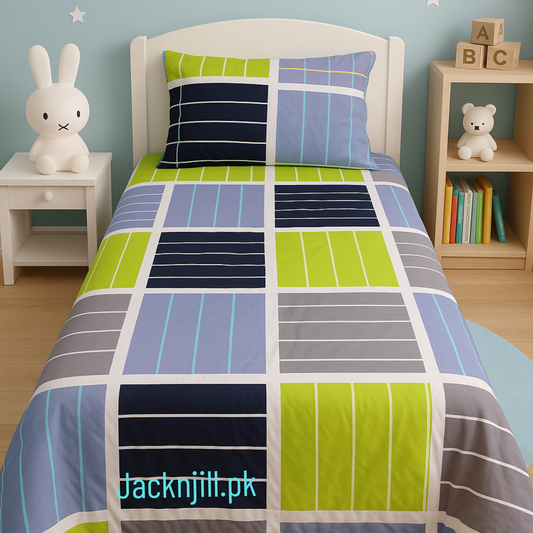 Cubic Box Multicolored Comforter Set