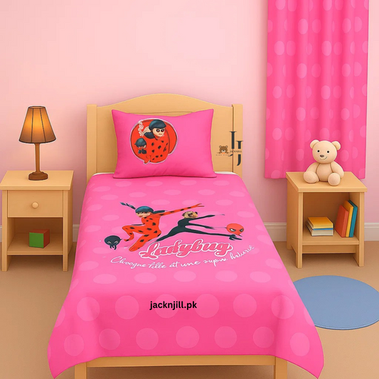 Lady Bug Kids Print Bed Sheet