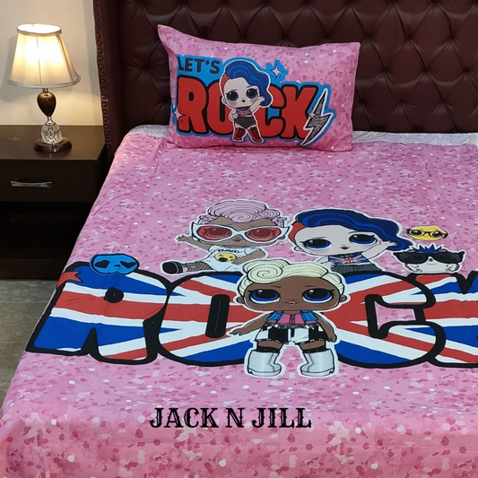 Kids Lets Rock Bedsheet -  Bed Sheets