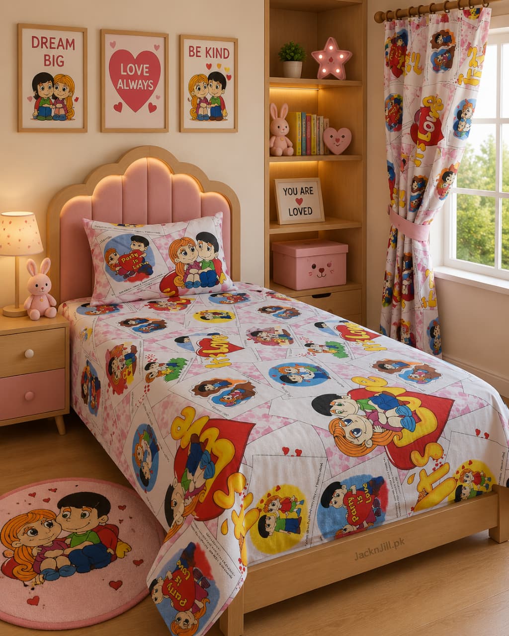 Kids Party Friends Bedsheet Set