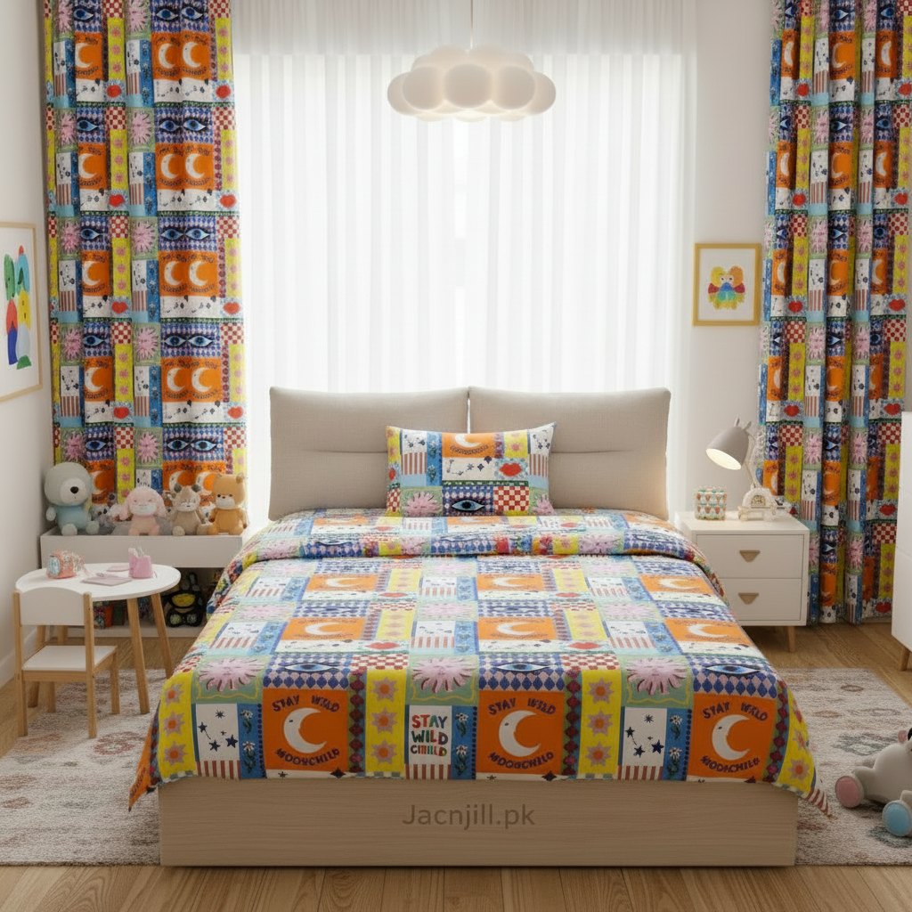 satay wilde kids bedsheet