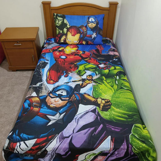 Iron Man vs Superman Kids Bedsheet