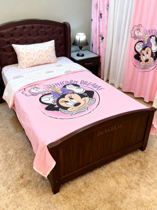 Unicorn Dreams Panda Print Kids Bedsheet Set