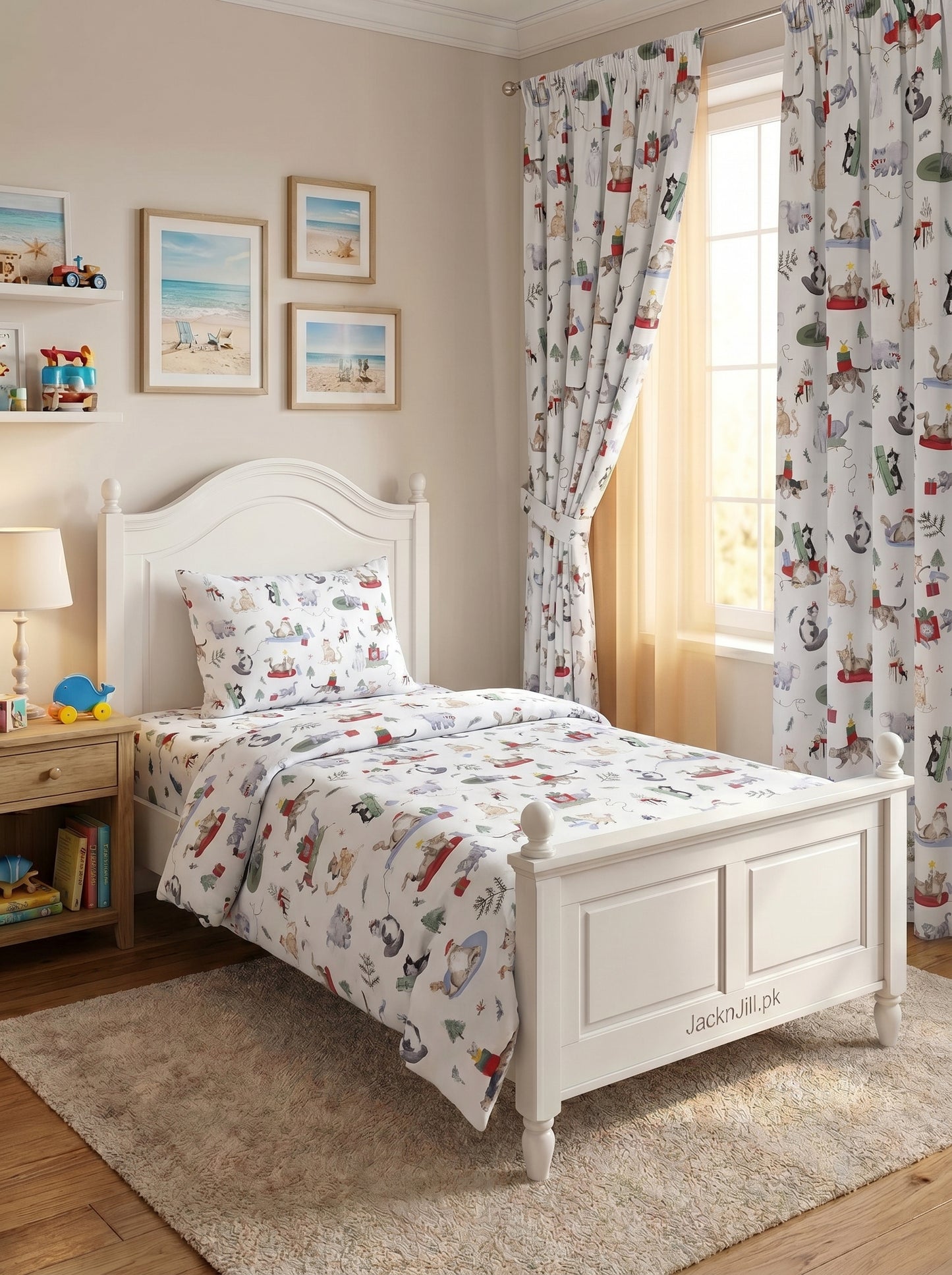 Pets Party Printed Kids Bedsheet