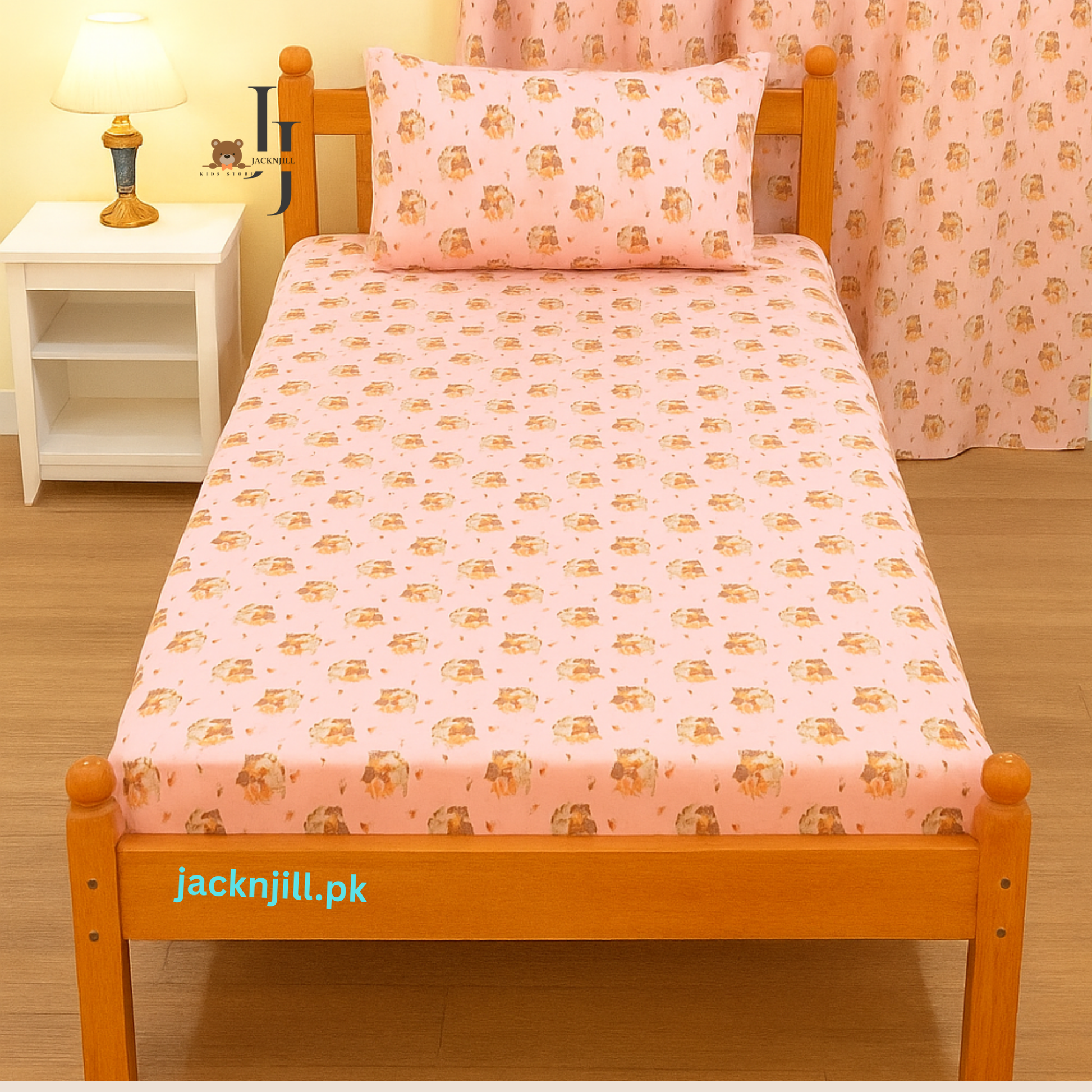 Little Ballerina Themed Kids Bedsheet