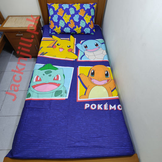 PIKA CHU CHARACTER KIDS BEDSHEET -  Bed Sheets