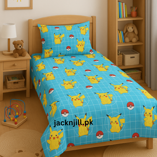 Pokemon Single Bedsheet
