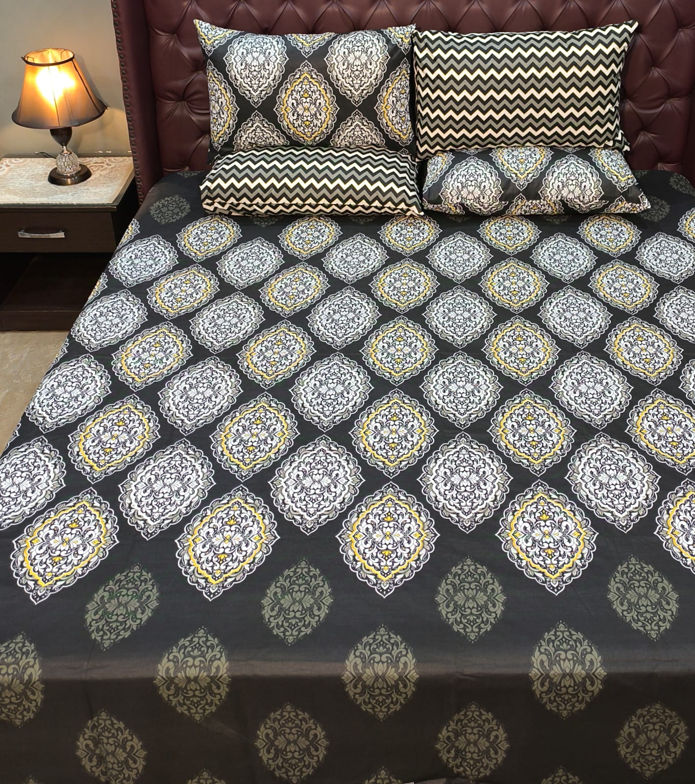 Printed Cotton Bed sheet B 020 -  Bed Sheets
