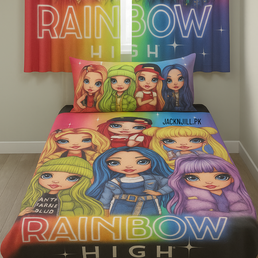 Rainbow High Girls Group Kids Bedsheet