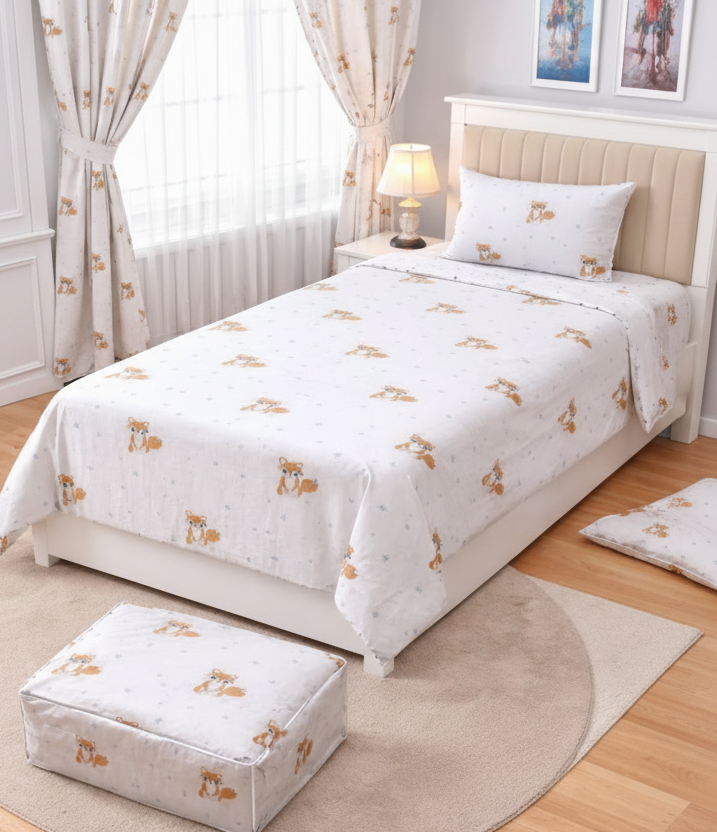 Kitten Print Kids BedSheet Set