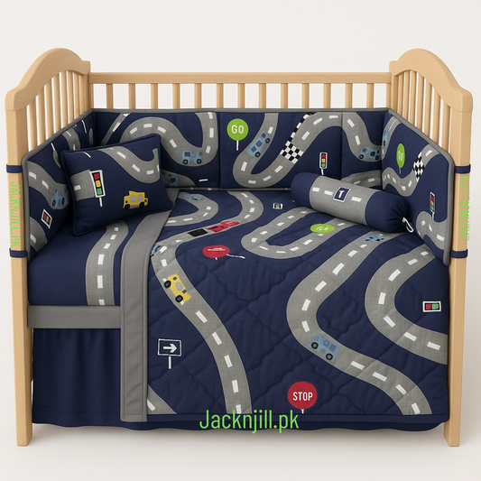 Zig-Zag Tracks Crib & Cot Sets
