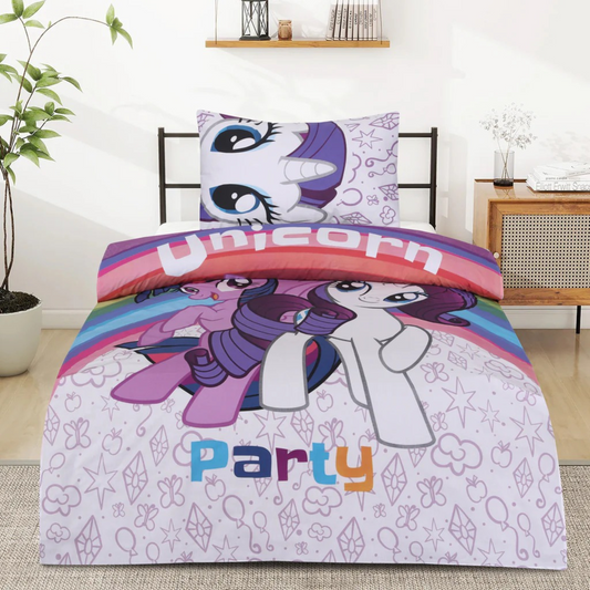 Unicorn Party Kids Bedsheet -  Bed Sheets