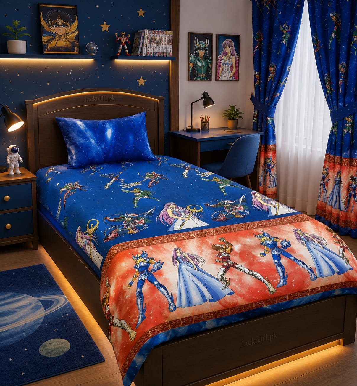 Video Games Heroes Printed Kids Bedsheet Set