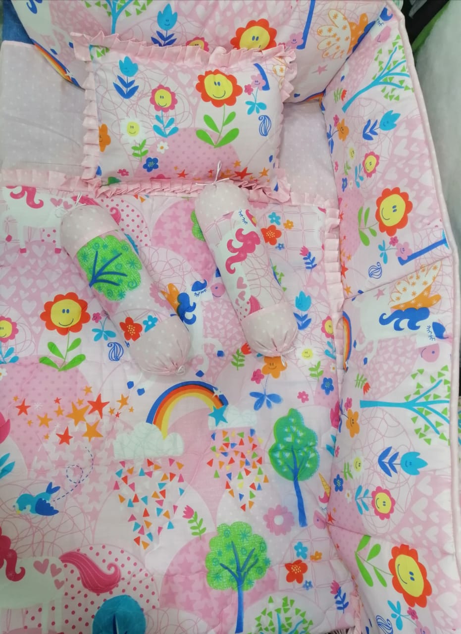 Colory Sunflower Baby Cot Set