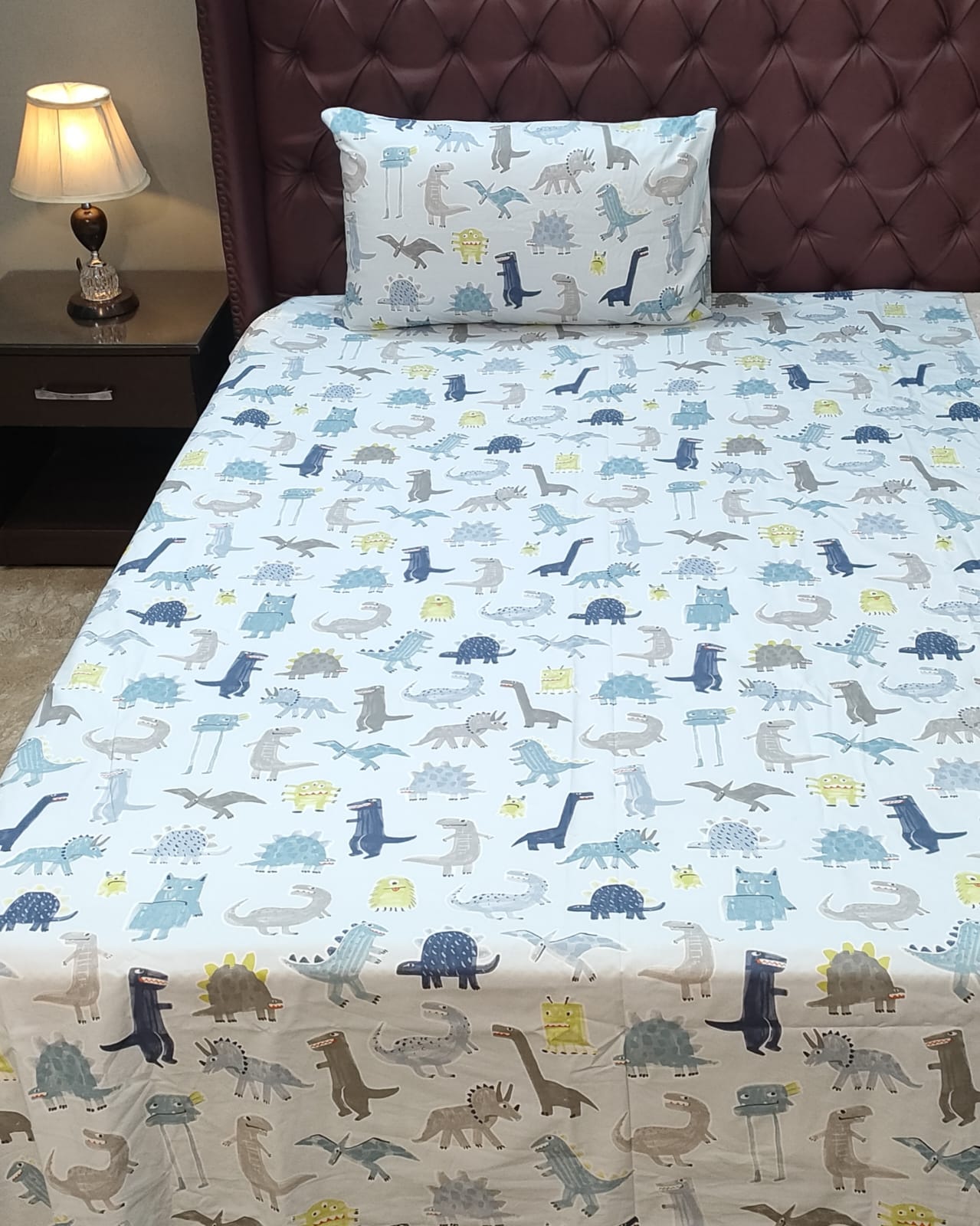 Kids Multi Animals Character Percale Bedsheet 8010