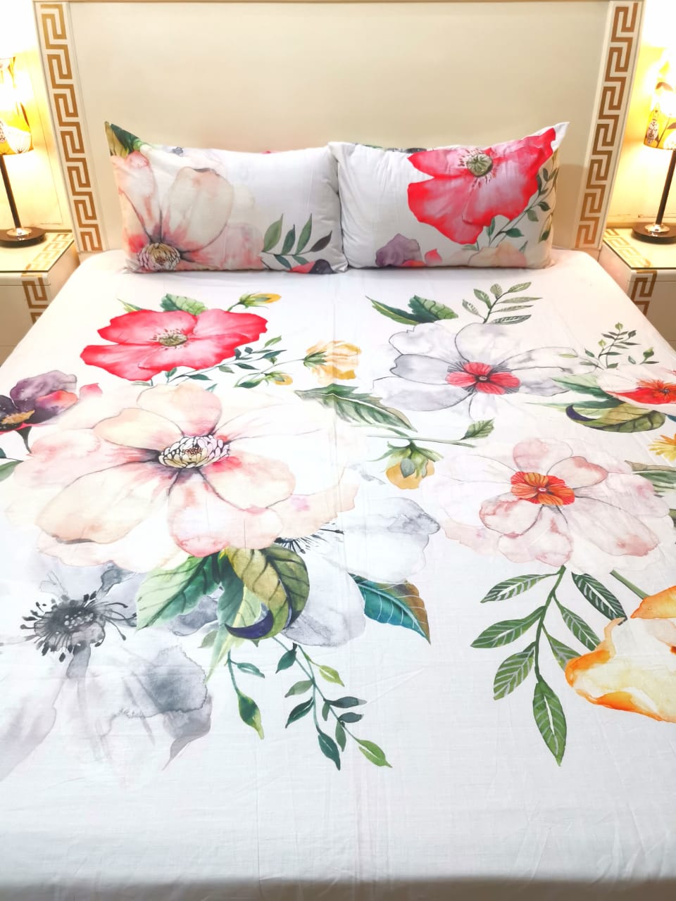 Printed Cotton Double Bedsheet 7886