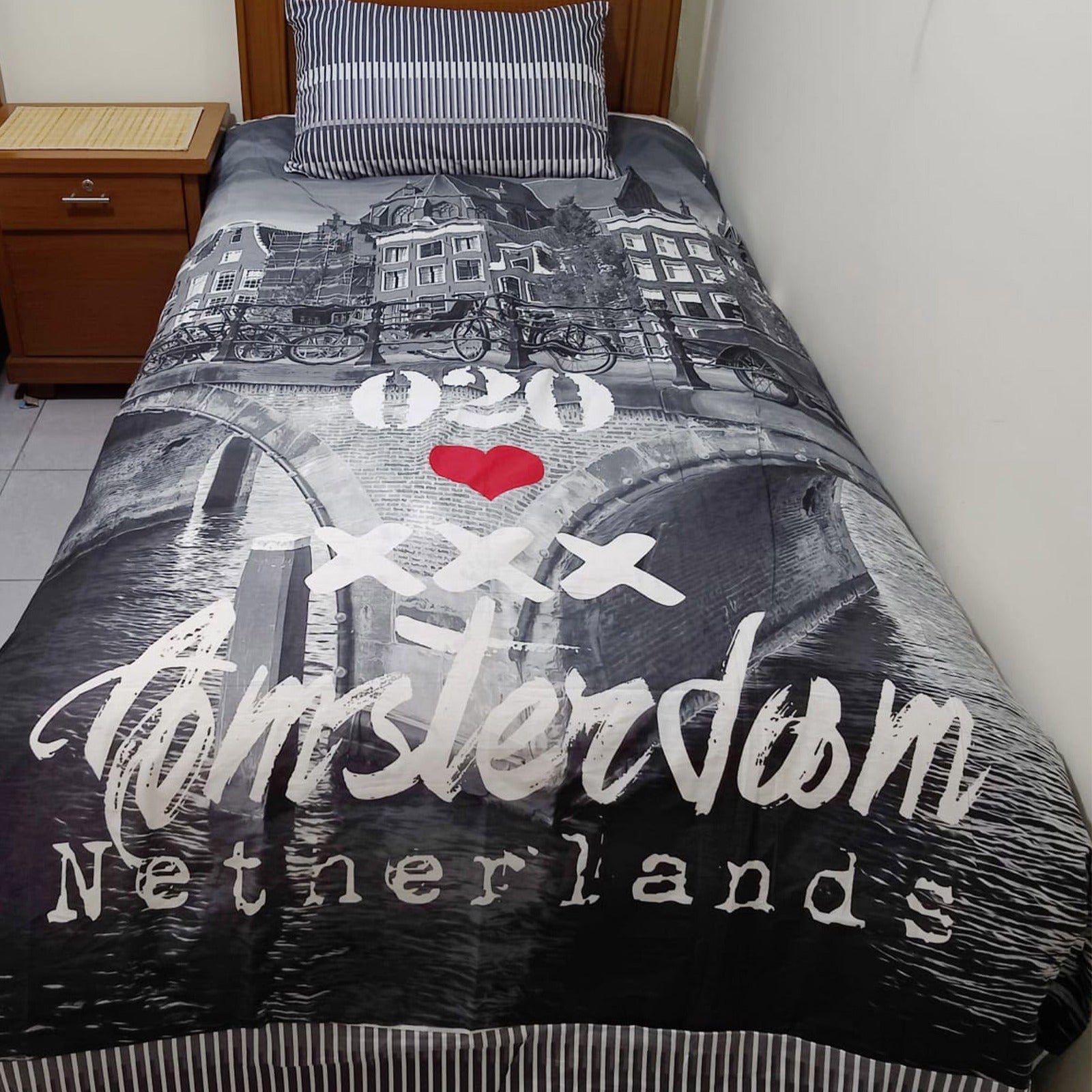 AMSTERDAM 020 NETHERLANDS BEDSHEET -  Bed Sheets